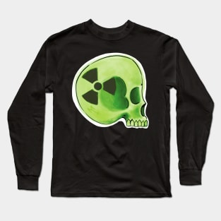 Radioactive Green Skull Long Sleeve T-Shirt